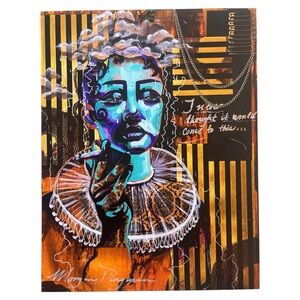 Wall Art Morgan Dingman Rarity Grey “Played For A Fool” Print Art Size 8.5”x11”